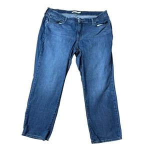 Levi's Classic Straight Leg Jeans Dark Wash Denim Comfort Stretch 18W - Bild 1 von 9