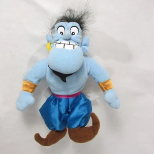 Figura de peluche de colección bolsa de frijoles de 8" Aladdin Genie de Disney Store - Imagen 1 de 6