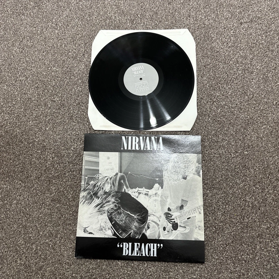 RARE LP VINYL NIRVANA ALBUM BLEACH TUPLP6 UK 1ST PRESS 1989 NICE COPY EX/EX - Image 1 of 4