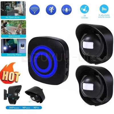 FUYUU_LIFE Waterproof 656ft Wireless Driveway Alarm Motion Sensor Alarm Indoor Outdoor New