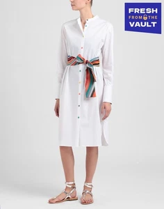 RRP€400 PS PAUL SMITH Shirt Dress IT38 US2 UK6 XS Belted Long Sleeve - Picture 1 of 5
