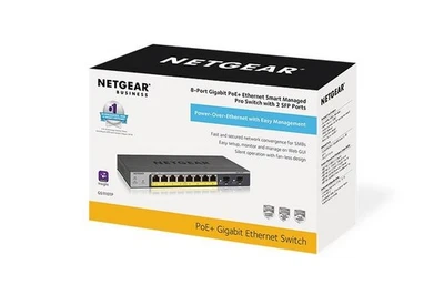 Netgear ProSafe 8-Port GS110TP Ethernet Switch GS110TP-300NAS - NEW - Image 1 of 2