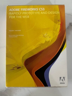 Adobe Fireworks CS3 for Windows Education w/Video Workshop! READ ALL!!! - Image 1 of 4