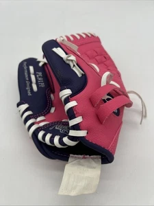 Rawlings Pink and Purple Little Girl Baseball Glove RH Left Throwing - Picture 1 of 4