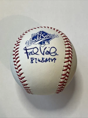 FRANK VIOLA AUTOGRAFIADO FIRMADO SERIE MUNDIAL 1987 BÉISBOL "87 WS MVP" GEMELOS CERTIFICADO DE AUTENTICIDAD Foto 1 de 4