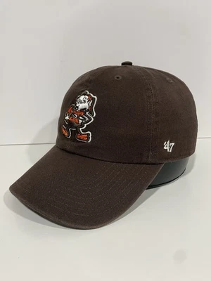 Cleveland Browns '47 Brand Clean Up Hat Cap Legacy Brownie Adjustable Brown NFL  - Image 1 of 4
