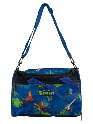 SCOUT Kinder Sporttasche Blau Dinosaurier Tiermotive Reisetasche - Bild 1 von 4