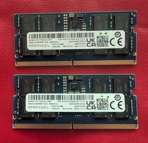 32GB KIT Ramaxel 2 x 16GB DDR5 5600 Laptop SODIMM RAM 1Rx8 PC5-5600B-SA0-1110-XT - Picture 1 of 2