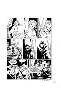 FERDINANDO TACCONI - Tavola originale Dylan Dog n. 28 "Lama di rasoio" p. 40 - Imagen 1 de 1
