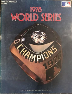 1978 World Series Program, N.Y. Yankees vs. L.A. Dodgers - Clean, Unscored - Picture 1 of 2