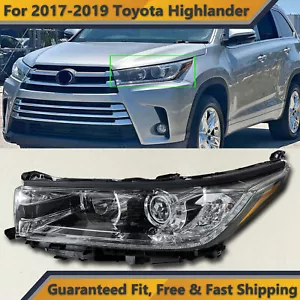 LED Headlight for 2017 2018 2019 Toyota Highlander Left Driver Side w/ DRL Smoke - Bild 1 von 5