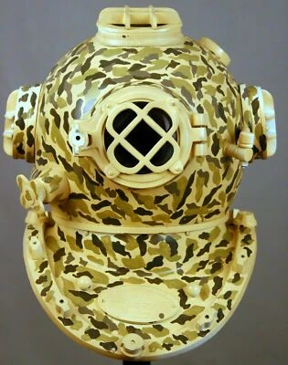 Casco de buceo de latón estilo buceo Sea Marine Divers antiguo Marina de los Estados Unidos Mark V profundo Foto 1 de 3