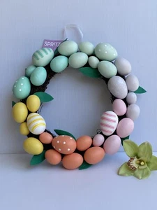 NEW Target Spritz 14" Egg Wreath Spring Easter Garden Wall Farmhouse Décor NWT - Picture 1 of 9