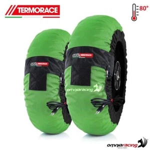 Paar Motorrad Heizdecken Radial Thermorace One grün 100-100 - Bild 1 von 5