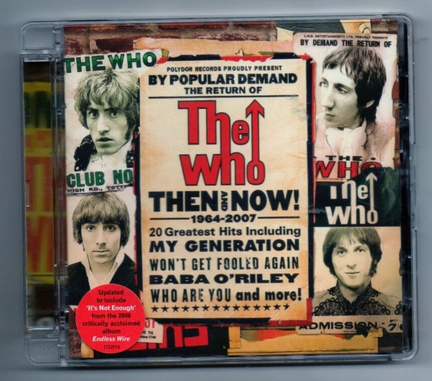 The Who  Then And Now  Used Compilation CD  Very Good+ - Image 1 of 3