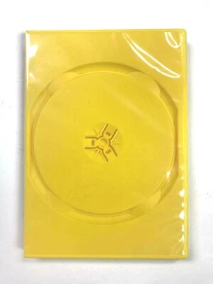 Sales! NEW 10 PCS YELLOW 14mm Single DVD Case with Sleeve, Free Shipping - Image 1 of 3