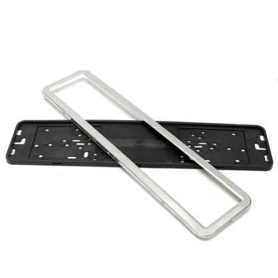 Marco de plástico + acero inoxidable para coche europeo/alemán/ruso Foto 1 de 4