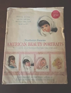 Vtg Northern's Famous AMERICAN BEAUTY PORTRAITS Set Of 4 Color Prints w/sleeve - Picture 1 of 10