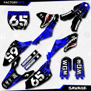 Blue Savage Camo Graphics Kit fits 18-23 Yamaha YZ65 YZ 65 Decals Sticker - Picture 1 of 5