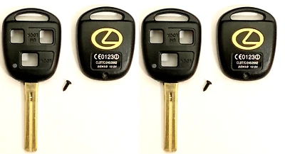 X2 Lexus 3 Button Remote Head Key Shell TOY48 (Short) Usa Stock TOP QUALITY  - Image 1 of 4