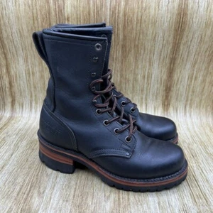 Polo Ralph Lauren Botas Leñadoras Para Mujer Talla 6 B Negro Zapatos Botines al Tobillo - Imagen 1 de 9