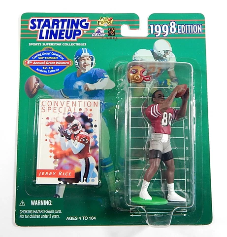 1998 Starting Lineup Jerry Rice Convention Special Figure NIP Cover