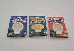 Vintage Sports Balls Themed Night Lights Lot Of 3 New Old Stock NiteGlo 1997 - Picture 1 of 9
