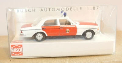 Busch Ho 1/87 Mercedes-Benz W123 Limousine 240D Feuerwehr Bremen #46852 IN Box - Immagine 1 di 4
