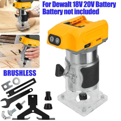 For Dewalt 18V Battery Cordless Brushless Electric Hand Trimmer Router Laminate