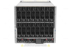 HPE C7000 16x BL460c Gen10 32x Xeon Gold 6134 2TB RAM 32x 300GB Rails - Picture 1 of 11