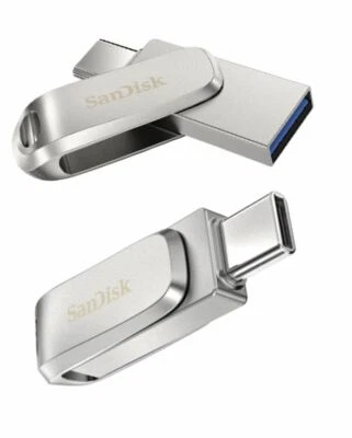 SanDisk 32GB 64GB 128GB 256GB 512GB Luxe USB Type-C Dual Flash Drive OTG AU - Image 1 of 4