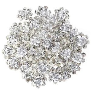 40Pcs U-Shaped Flower Rhinestone Hair Pins Crystal  for Party Girl Sweet Sixteen - Picture 1 of 60