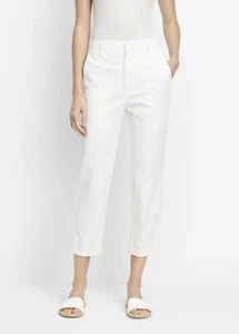Vince Cuffed Chino Trousers White, size 6 - Picture 1 of 5