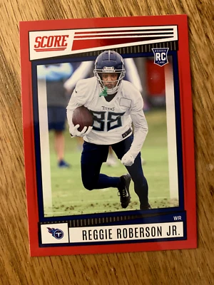 2022 Score NFL Reggie Roberson Jr Red Parallel Rookie Card - Image 1 of 2