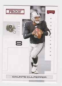 2007 Playoff NFL Playoffs RED Proof #72 Daunte Culpepper Oakland Raiders - Picture 1 of 2
