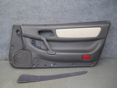 91-95 MITSUBISHI 3000GT RIGHT PASSENGER DOOR INTERIOR TRIM PANEL GRAY BEIGE OEM - Image 1 of 4