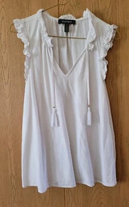 ELLEN TRACY - LIGHT COTTON SUMMER BLOUSE, Size PETITE MEDIUM - Picture 1 of 5