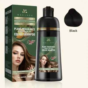 Plant Fragrance Bubble Hair Color Shampoo, Hair Dye Shampoo 3in 1, White Hair Co - Picture 1 of 14