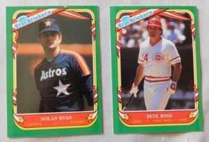 1987 Fleer Star Stickers #1-132 Baseball Card Pick one