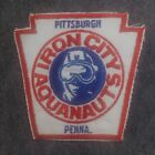 Vintage - Pennsylvania - Pittsburgh - Iron City Aquanauts - Shoulder Patch RARE