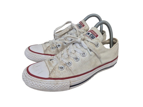 Scarpe da ginnastica bianche unisex Converse Allstar taglia UK 5 EU37 5 stringate basse