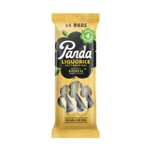 π Panda Licorice Natural Original Liquorice Bars Pack 4x32g - Picture 1 of 1