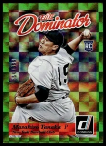 2014 DONRUSS THE DOMINATOR ROOKIE /999 MASAHIRO TANAKA R27 - Picture 1 of 2