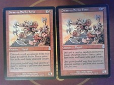 2x Dwarven Strike Force - Odyssey - Magic the Gathering MtG