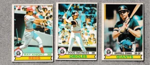 (3) 1979 O-PEE-CHEE Lot DARRELL EVANS - DeCINCES - RAY KNIGHT Reds, SF Giants - Picture 1 of 2