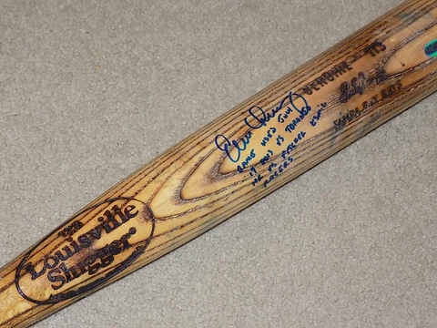 Evan Longoria H&B Game Used Signed Home Run Bat Tampa Bay Rays MLB Cover