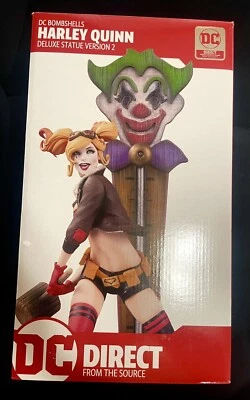 DC Bombshells Harley Quinn Deluxe Estatua Versión 2, Nueva Foto 1 de 4