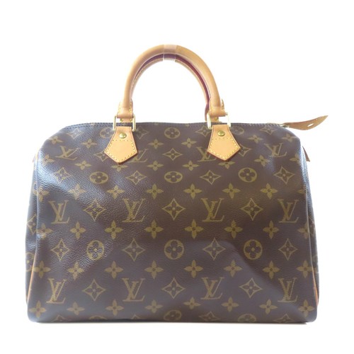 LOUIS VUITTON（LV） Borsa a mano Louis Vuitton LV GHW Speedy 30 borsa Boston M41526 monogramma marrone