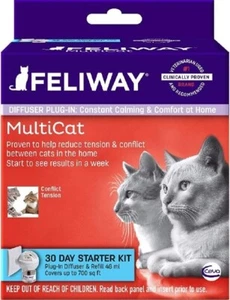 Feliway Plug In Multicat Diffuser Starter Kit for Cats - UPC: 899484001319 - Picture 1 of 1