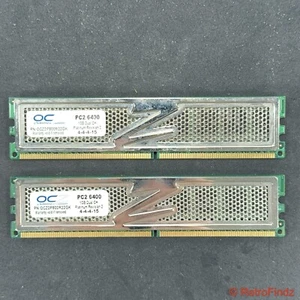 OCZ Gold PC2-6400 DDR2 Memory 2GB Kit (1GBX2) Tested - Picture 1 of 6